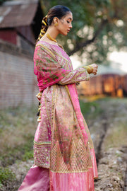 Latest Pakistani Pink Salwar Kameez and Dupatta Dress
