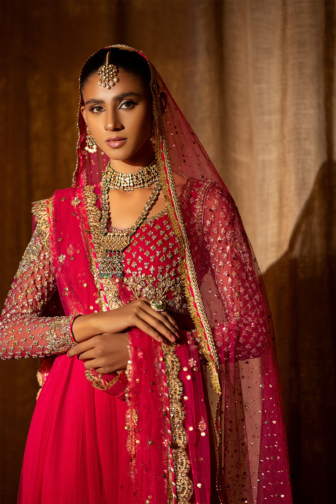 Latest Pakistani Pishwas Frock with Churidar and Dupatta Dress