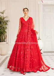 Red Maxi Dress Pakistani
