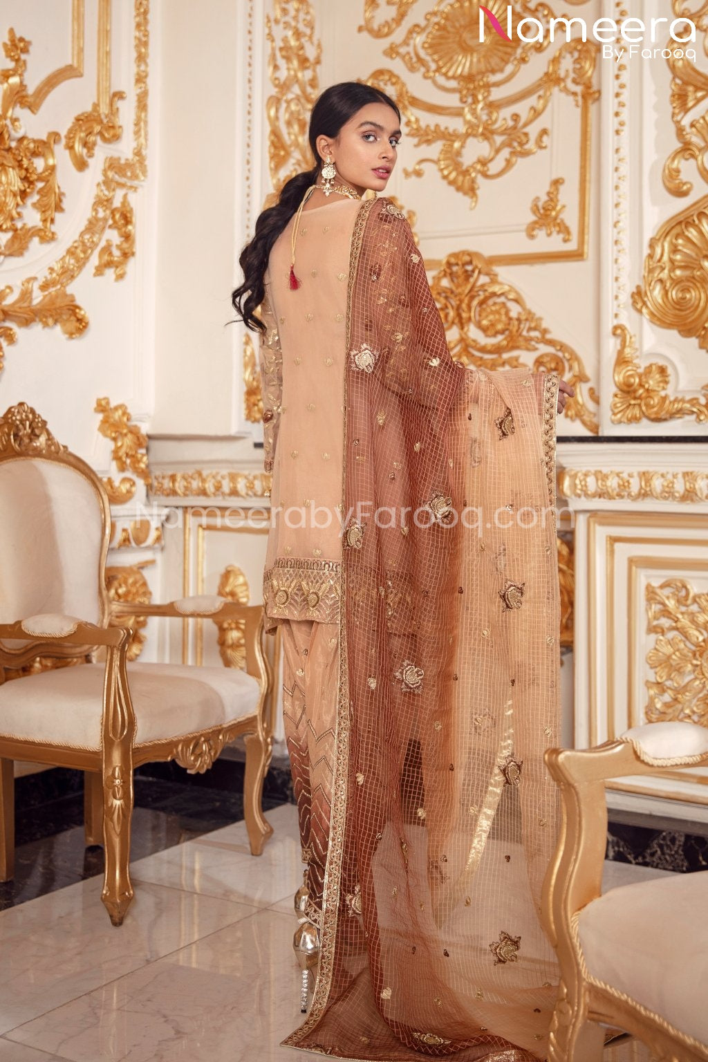 Latest Pakistani Salwar Kameez Online Boutique Backside Look