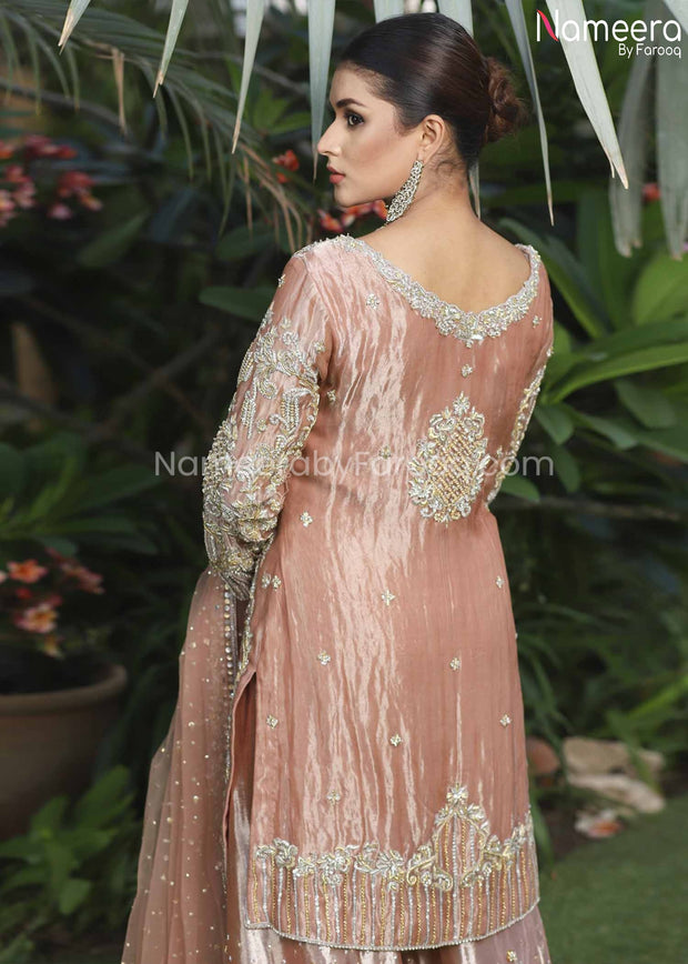 Latest Pakistani Sharara Dress for Girl 2021 #BR195