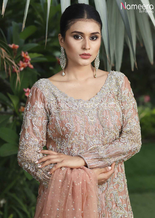 Latest Pakistani Sharara Dress for Girl 2021 #BR195