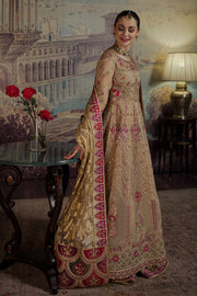 Latest Pakistani Sharara Dress with Traditional Pishwas Frock