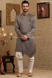 Latest Pakistani Sherwani Designers for Groom Front Look
