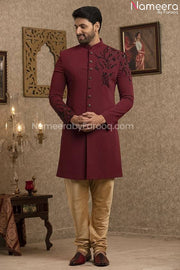 Latest Pakistani Sherwani Style for Groom Online