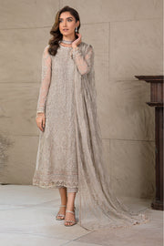 Latest Pakistani Silver Embroidered Long Kameez with Capri Party wear 2023