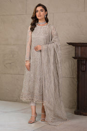 Latest Pakistani Silver Embroidered Long Kameez with Capri Party wear