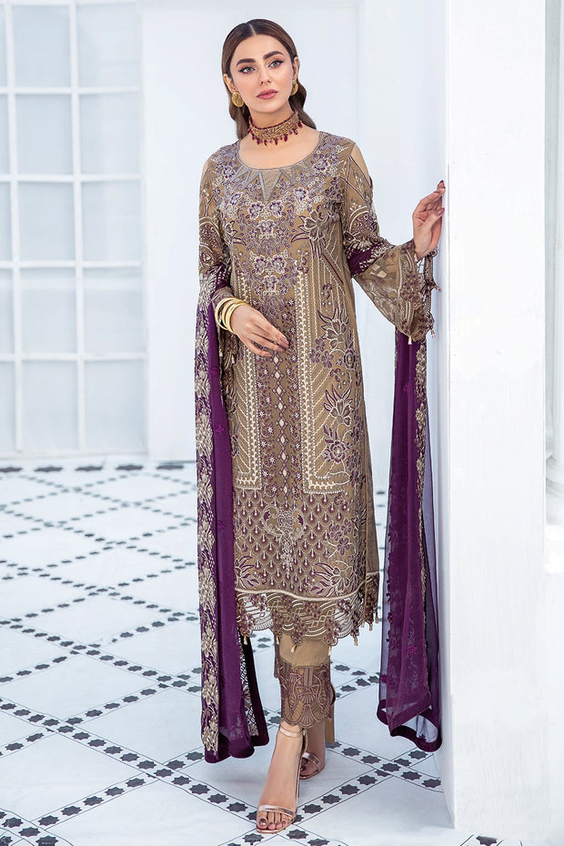 Latest Pakistani Traditional Dress in Chiffon Latest