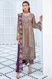 Latest Pakistani Traditional Dress in Chiffon
