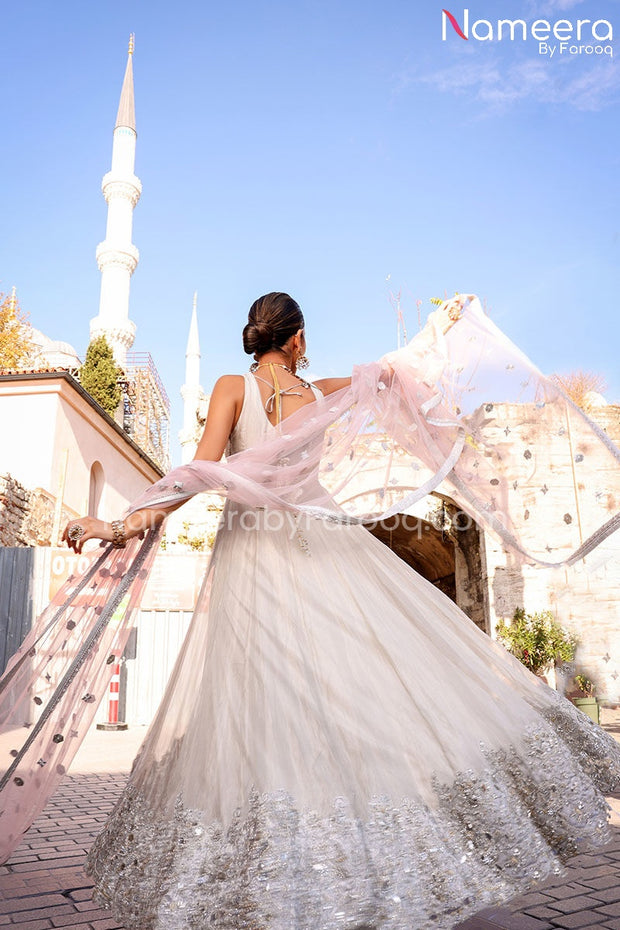 Latest Pakistani Traditional Pishwas Dress for Bride