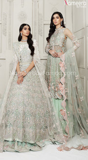 Latest Pakistani Traditional Pishwas for Wedding Models Look