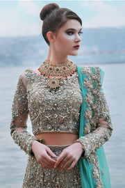 Latest Pakistani Walima Lehenga Choli Dupatta Dress
