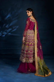 Latest Pakistani Wedding Dress in Pishwas and Sharara Style