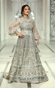 Latest Pakistani Wedding Gown with Lehenga and Dupatta