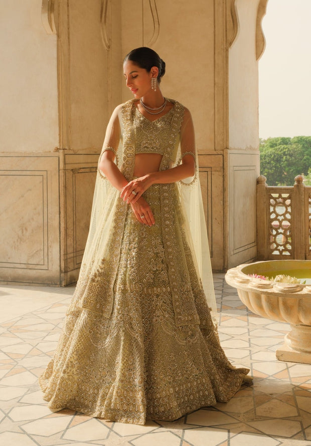 Latest Pakistani Wedding Lehenga Choli and Dupatta Dress