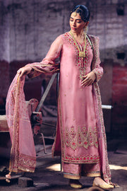 Latest Pakistani Wedding Tea Pink Salwar Kameez Dress