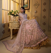 Latest Pink Bridal Dress Pakistani in Gown Style Online