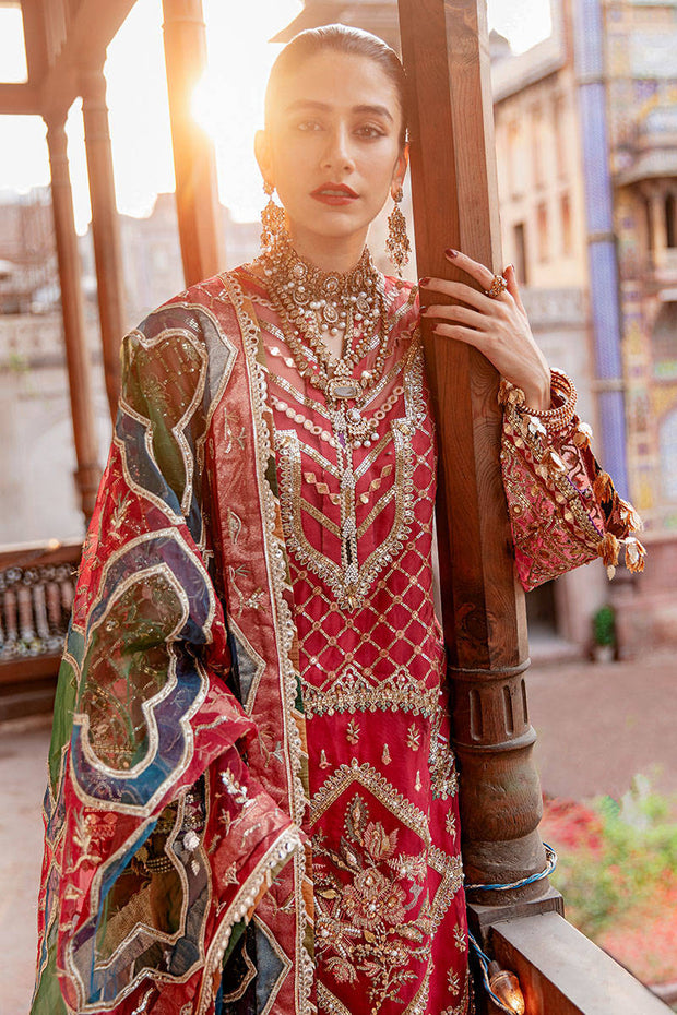 Latest Pink Wedding Dress Pakistani in Kameez Trouser Style