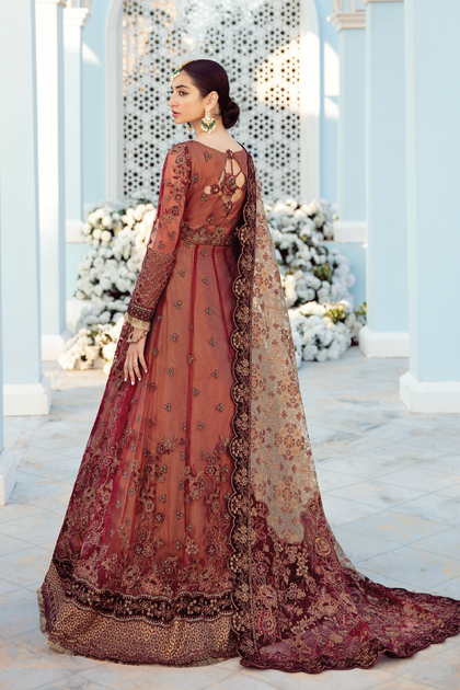 Latest Pishwas Dress in Carnalian Red Shade Latest Online – Nameera by ...