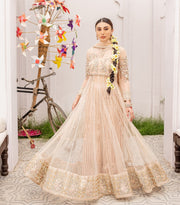Latest Pishwas Dress in Premium Net with Dupatta and Pants
