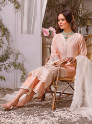 Latest Premium Raw Silk Pink Salwar Kameez Pakistani Eid Dress