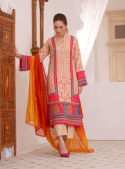 Latest Printed Salwar Kameez and Dupatta Pakistani Eid Dress
