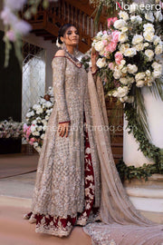 Latest Red Lehenga with Open Shirt Bridal Dress