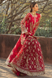 Latest Red Organza Gharara Kameez Dupatta Pakistani Eid Dress
