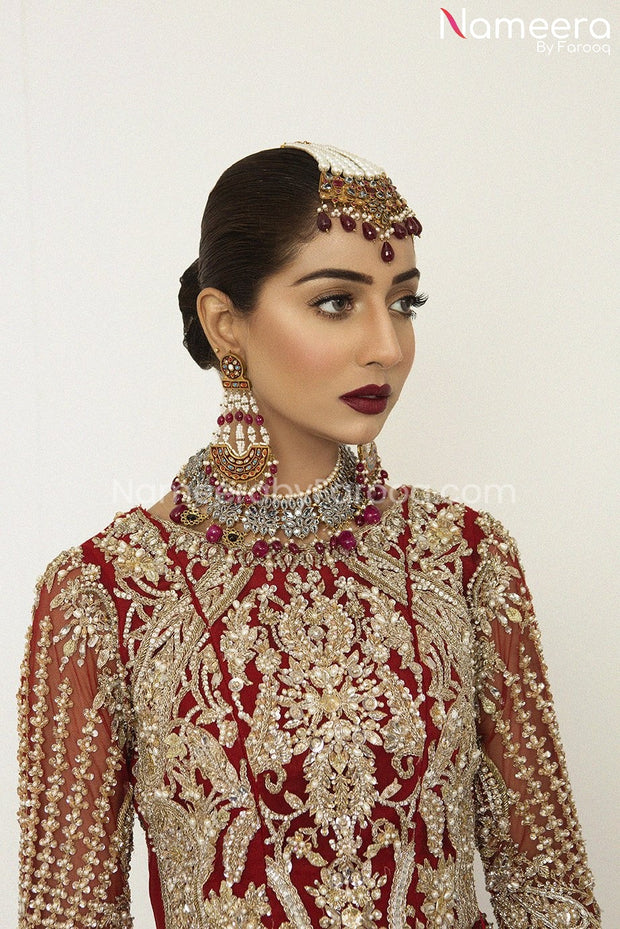 Latest Red Pakistani Bridal Dress