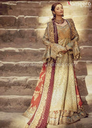 Latest Red and Gold Pakistani Bridal Dress