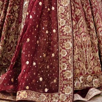 Latest Royal Deep Red Bridal Lehenga with Pishwas Dress