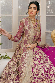 Latest Royal Maxi Lehenga Purple Bridal Dress Pakistani