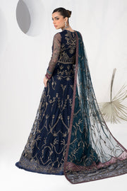 Latest Royal Pakistani Blue Embroidered Lehenga Choli Wedding Dress 2023