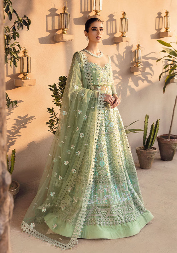 Latest Royal Pakistani Embroidered Pishwas Wedding Lehenga Party Wear