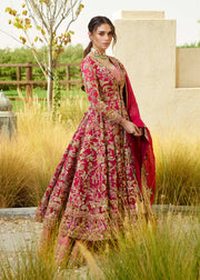 Latest Royal Pishwas Frock Lehenga Pakistani Bridal Dress