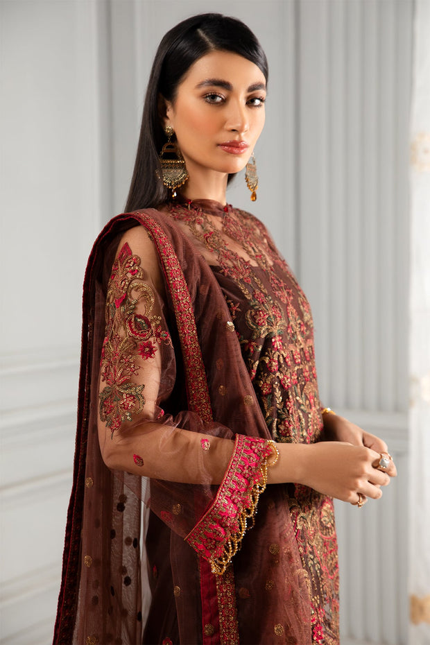 Latest Salwar Kameez Online USA in Brown Shade Designer