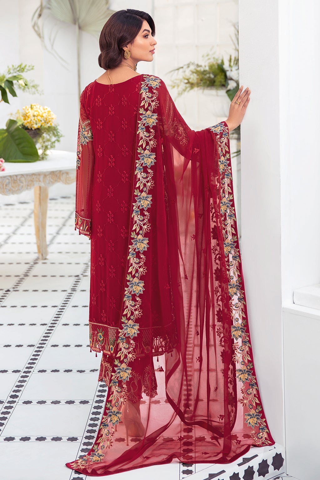 Latest Salwar Kameez USA Online in Red Color 2022