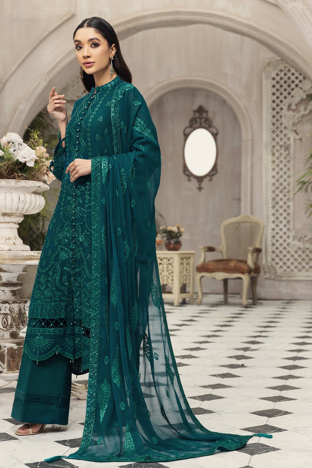 Latest Sea Green Pakistani Dress in Chiffon Online 2022 CUSTOM SIZES Latest Sea Green Pakistani Dress in Chiffon Online 2022 CUSTOM SIZES