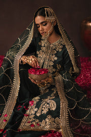 Latest Sharara Kameez Raw Silk Pakistani Dress for Wedding