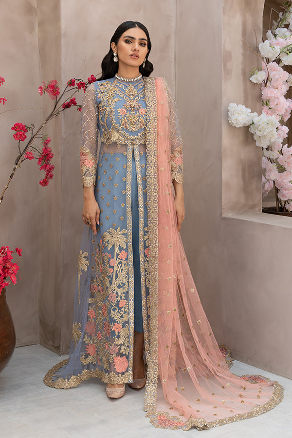 front open party wear dress Buy Lehenga and Front Open Gown Pakistani Wedding Dress LARGE