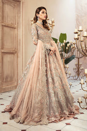 Latest Traditional Bridal Gown with Lehenga and Dupatta