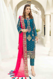 Latest Traditional Embroidered Shirt and Capri Pakistani Wedding Dress