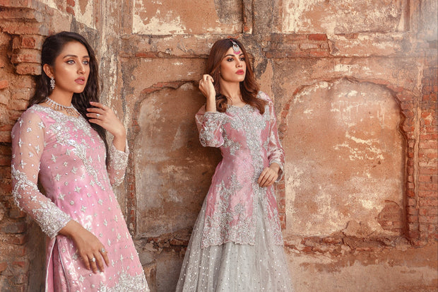 Latest Traditional Pink Gharara Kameez Dresses