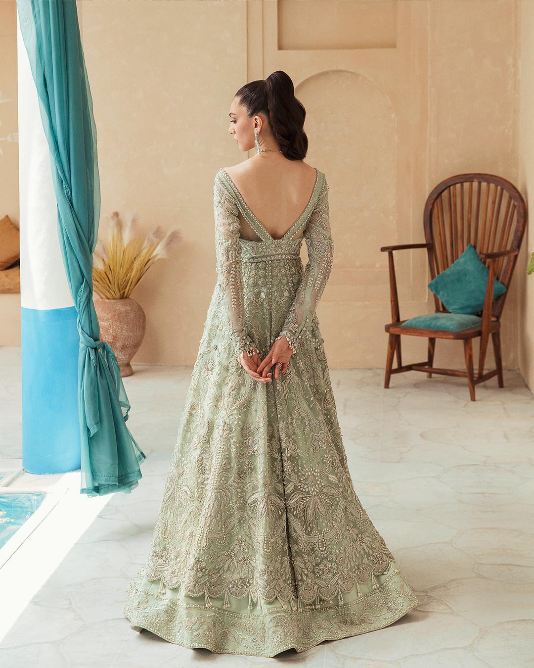 Elegant Pishwas Frock & Bridal Lehenga - Pakistani Bridal Dresses