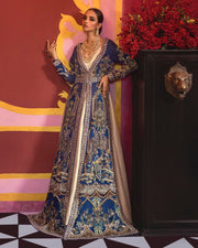 Latest Wedding Gown Frock Dress in Blue Shade 2022