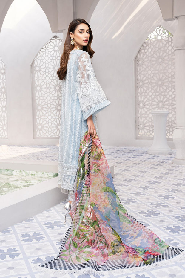 Latest Wedding Party Chiffon Wear  Side Pose