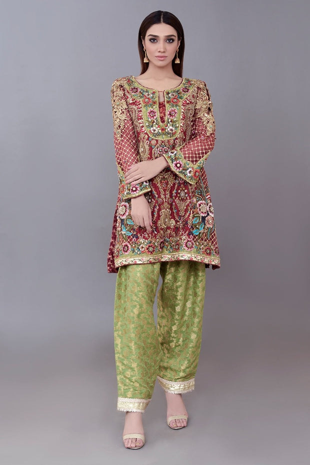 Latest Wedding Party Kurti Shalwar 