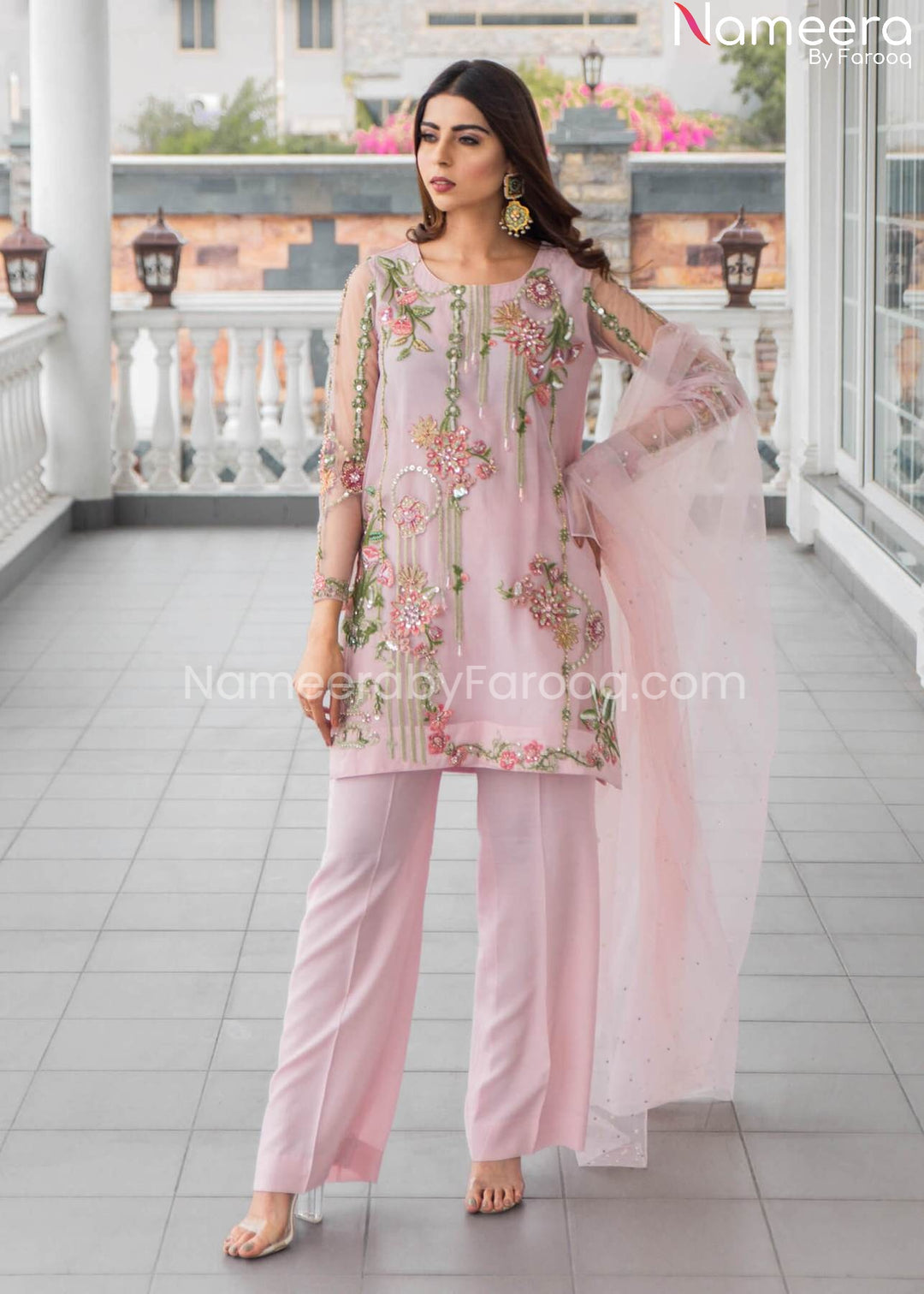 Latest Wedding Shirt Trouser in Pink Online Dress 2022