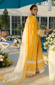 Latest Yellow Salwar Kameez Dupatta Pakistani Eid Dress in Lawn