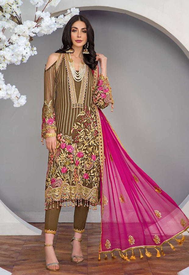 Latest Pakistani Chiffon Dress 2020